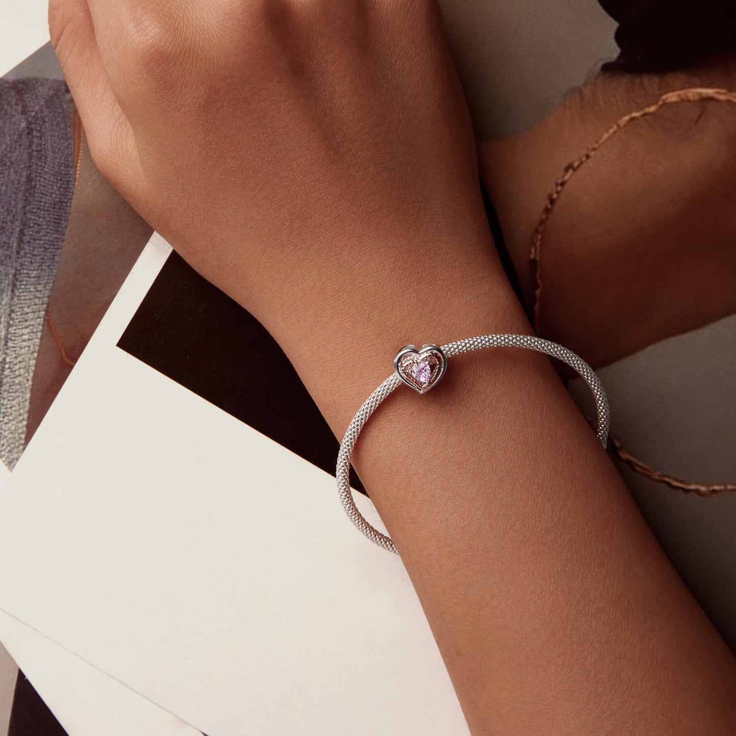 Charm "Cuore Intrecciato" 💞✨