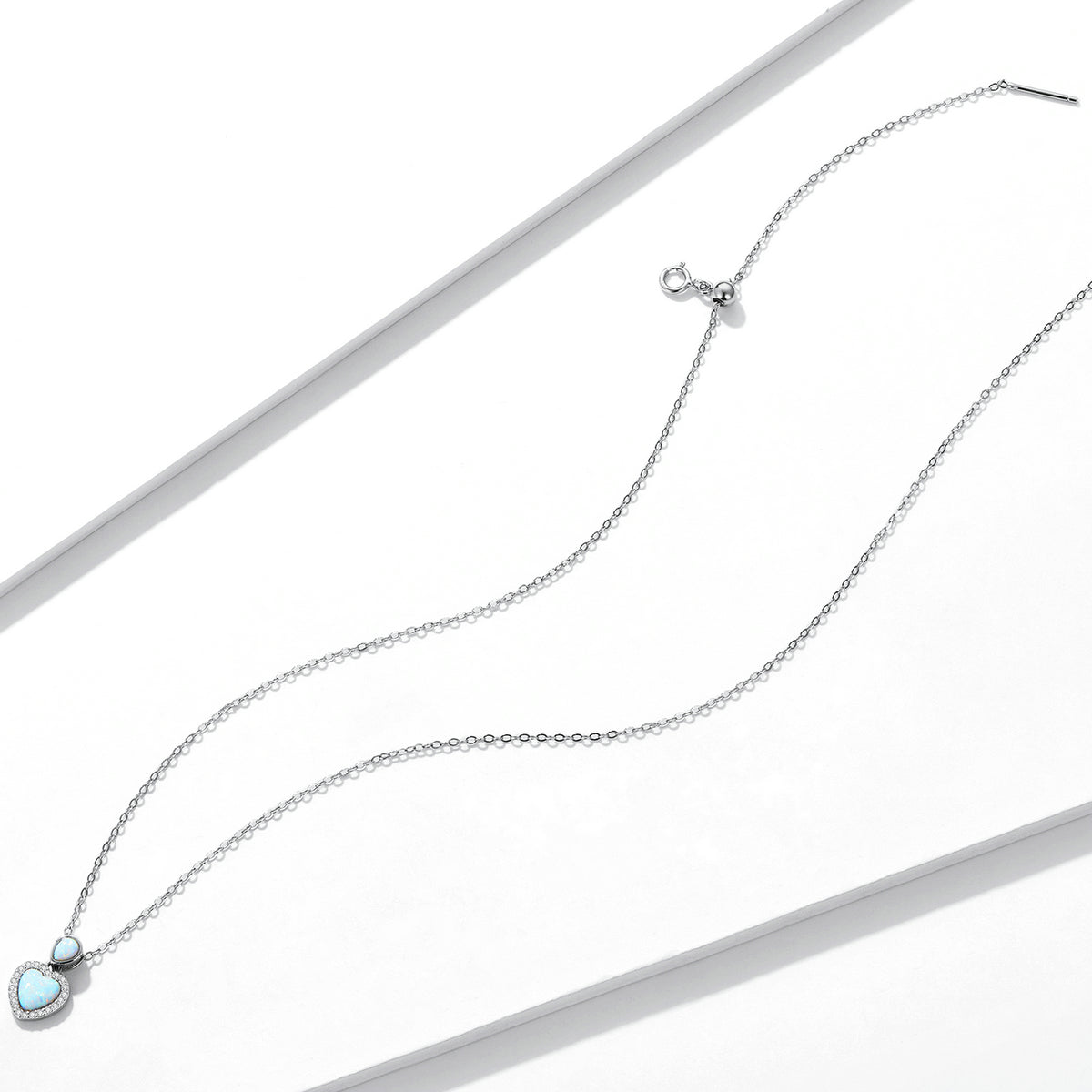 Collana "Doppio Cuore di Opale" 💙