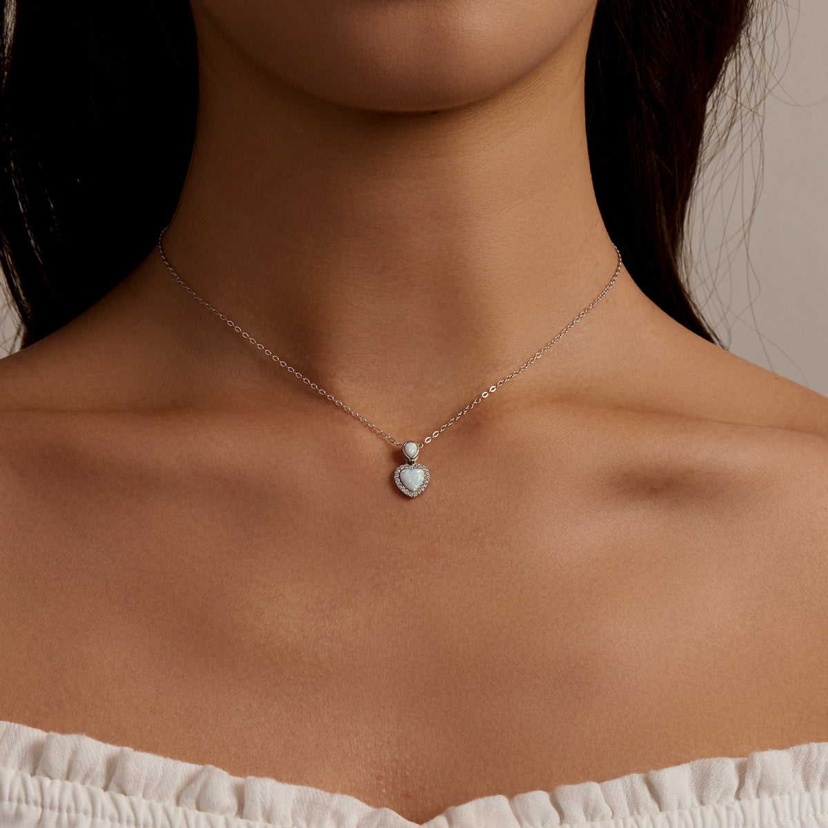 Collana "Doppio Cuore di Opale" 💙