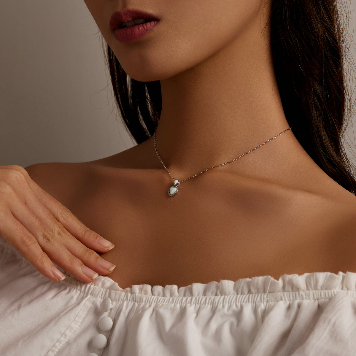 Collana "Doppio Cuore di Opale" 💙