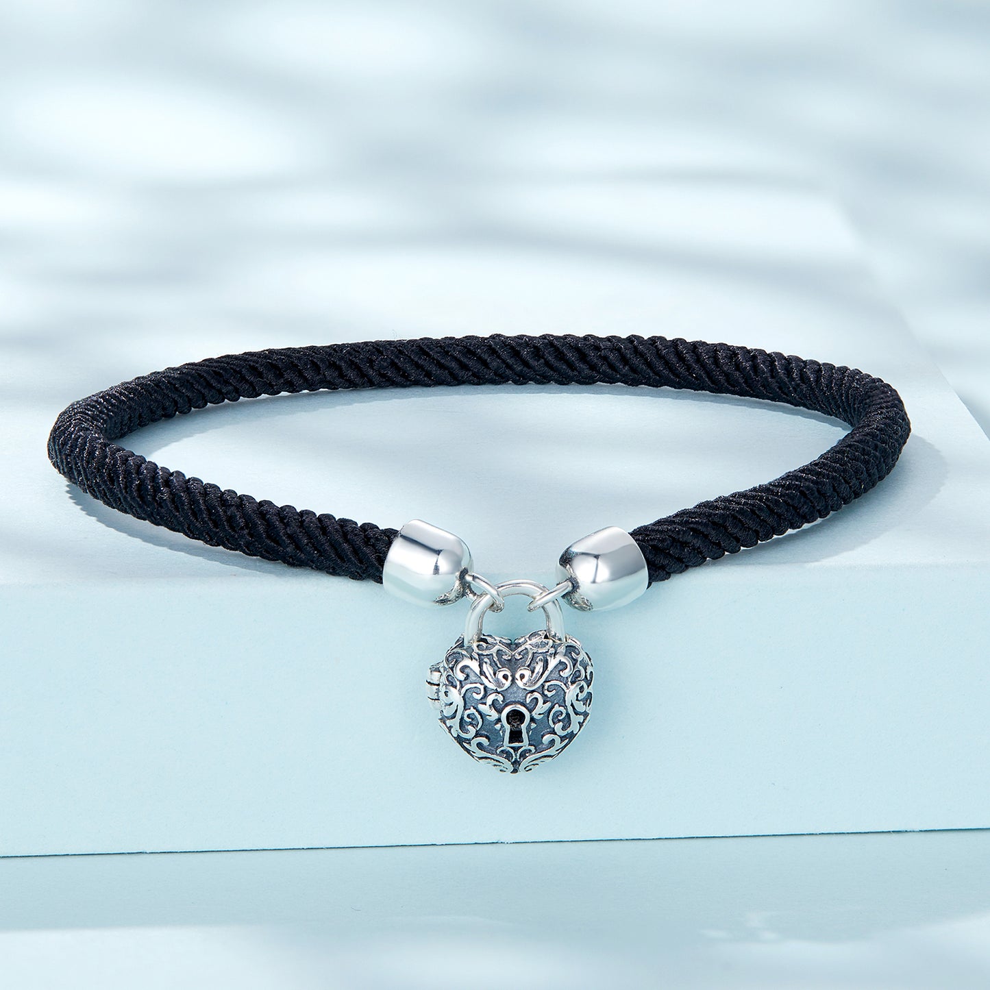Bracciale "Cuore Nero" 🖤🔐