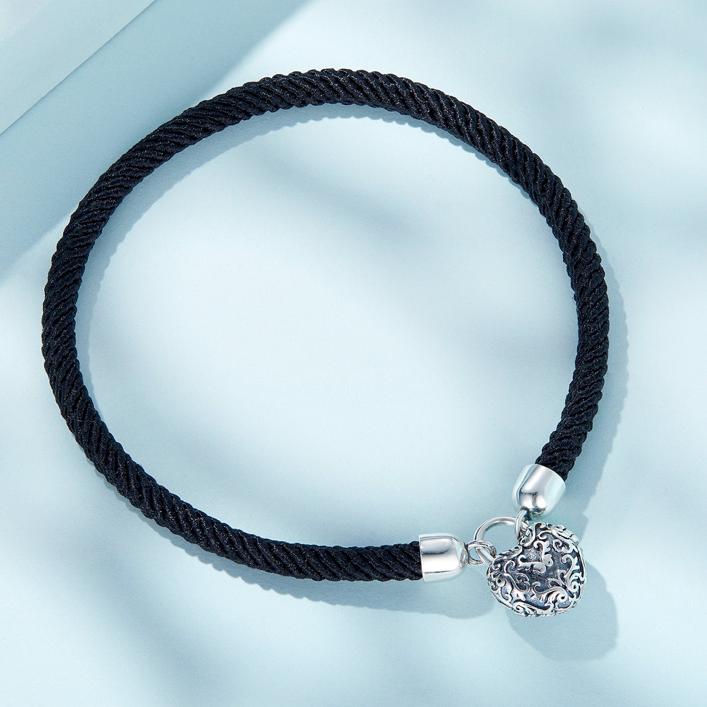 Bracciale "Cuore Nero" 🖤🔐