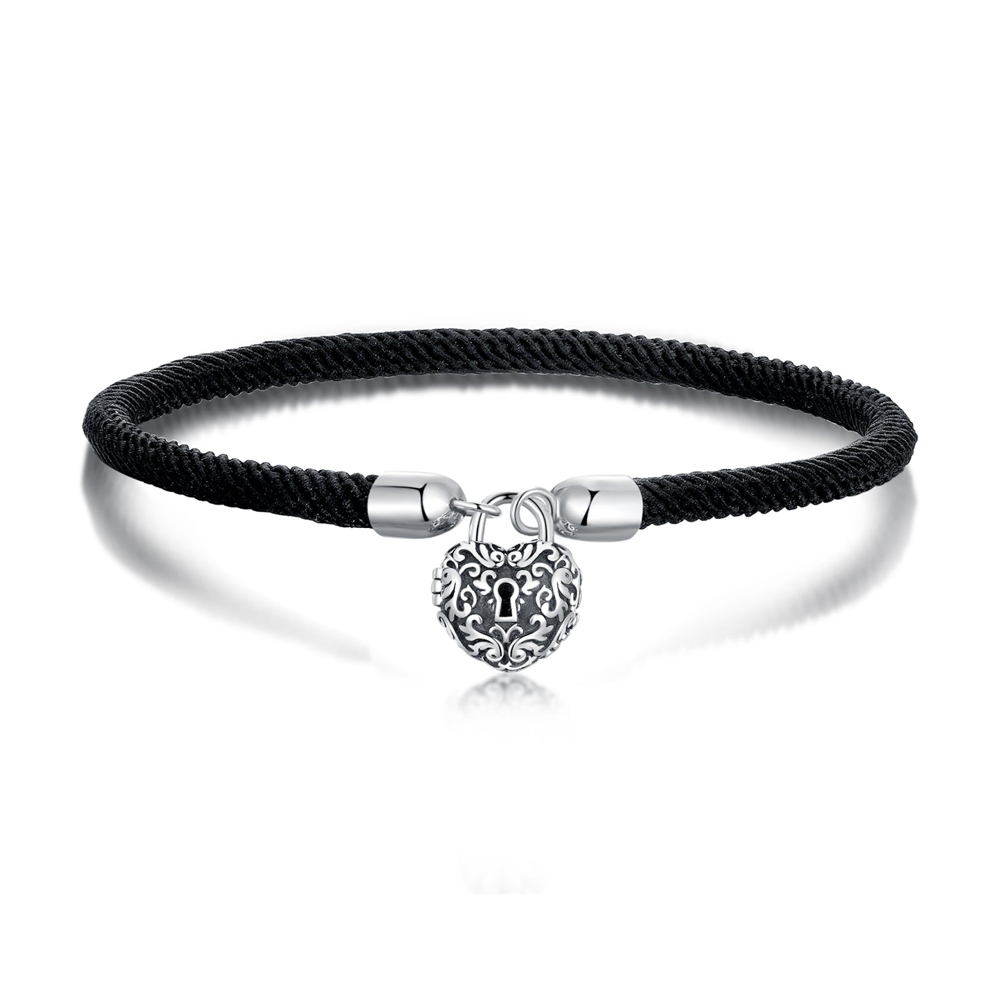 Bracciale "Cuore Nero" 🖤🔐