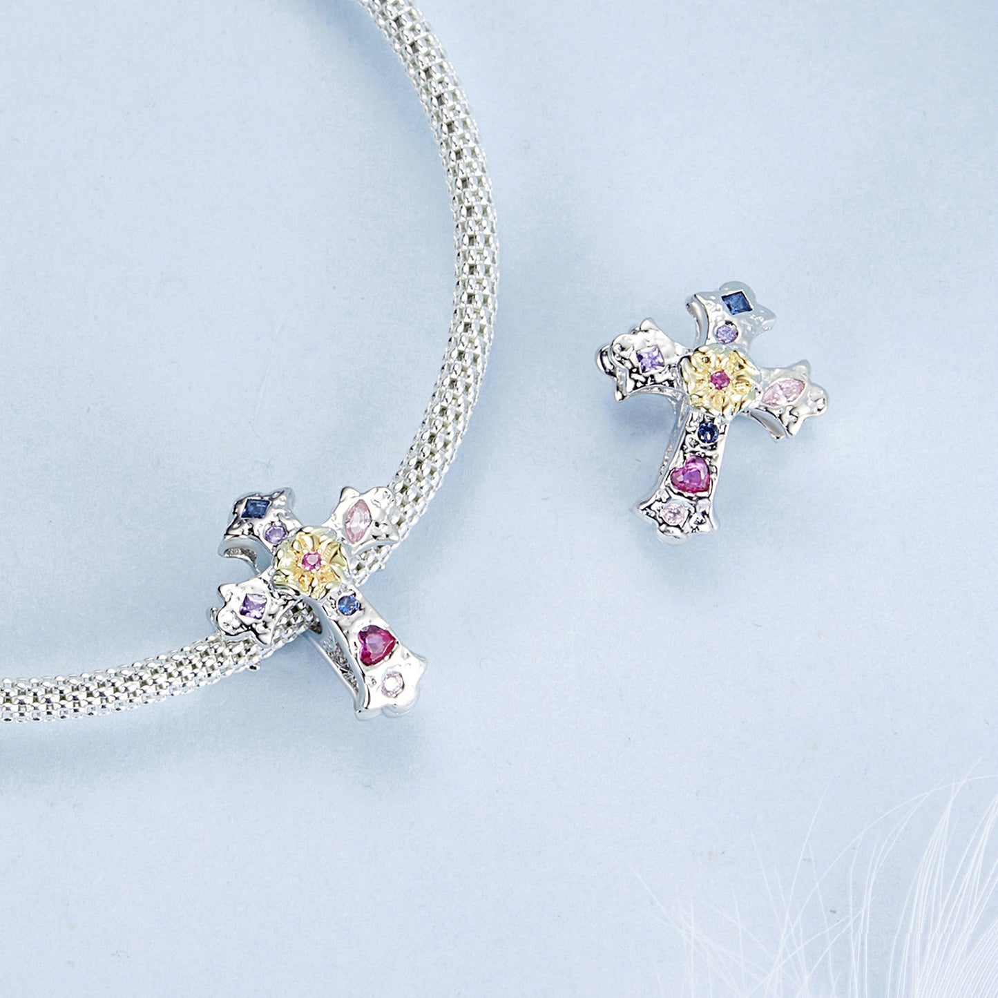 Charm "Croce Fiorita" ✝️🌺