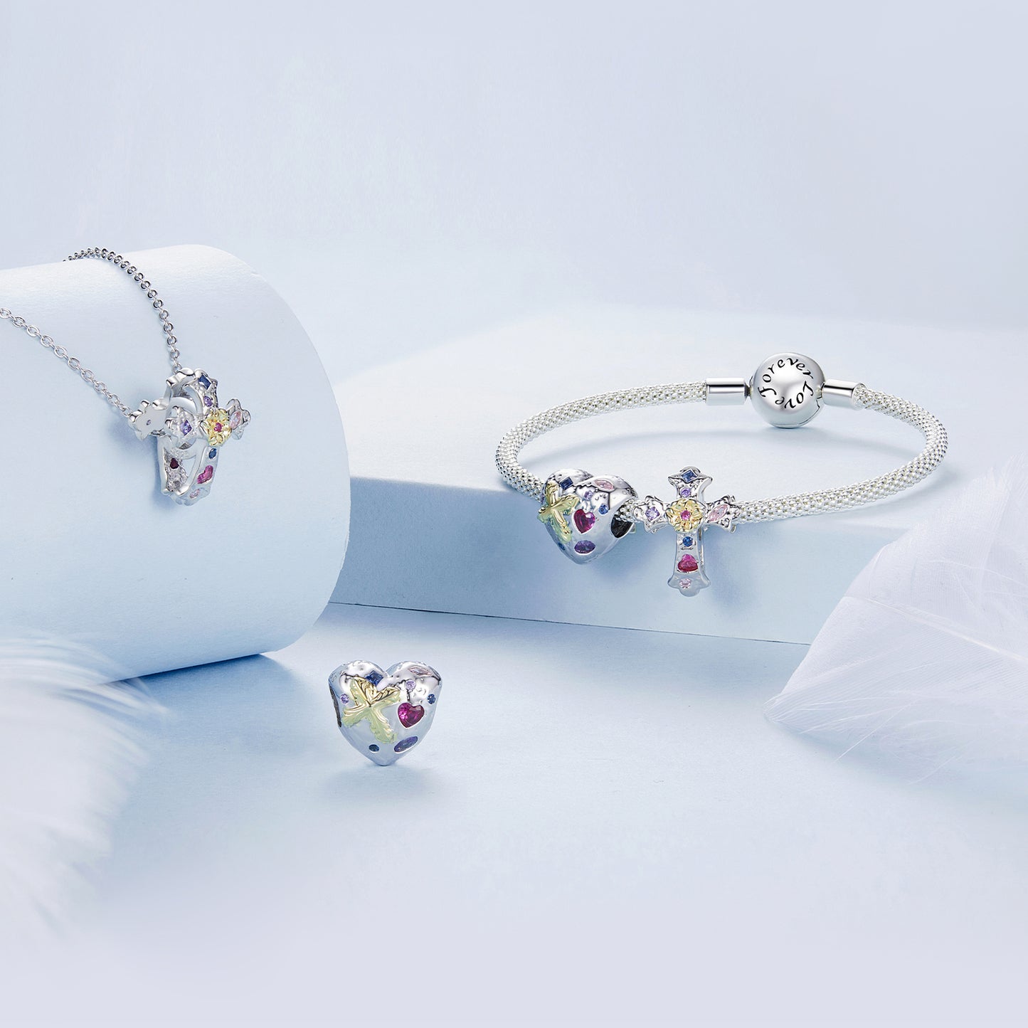 Charm "Croce Fiorita" ✝️🌺