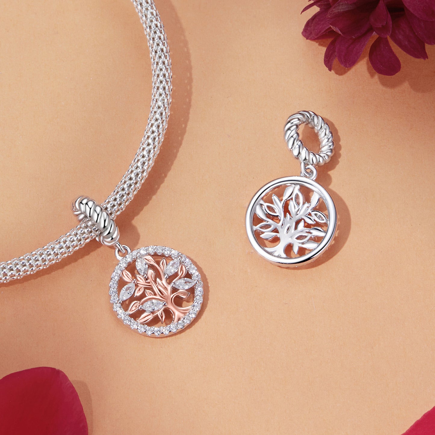 Charm "Albero della Vita Rosé" 🌳💫