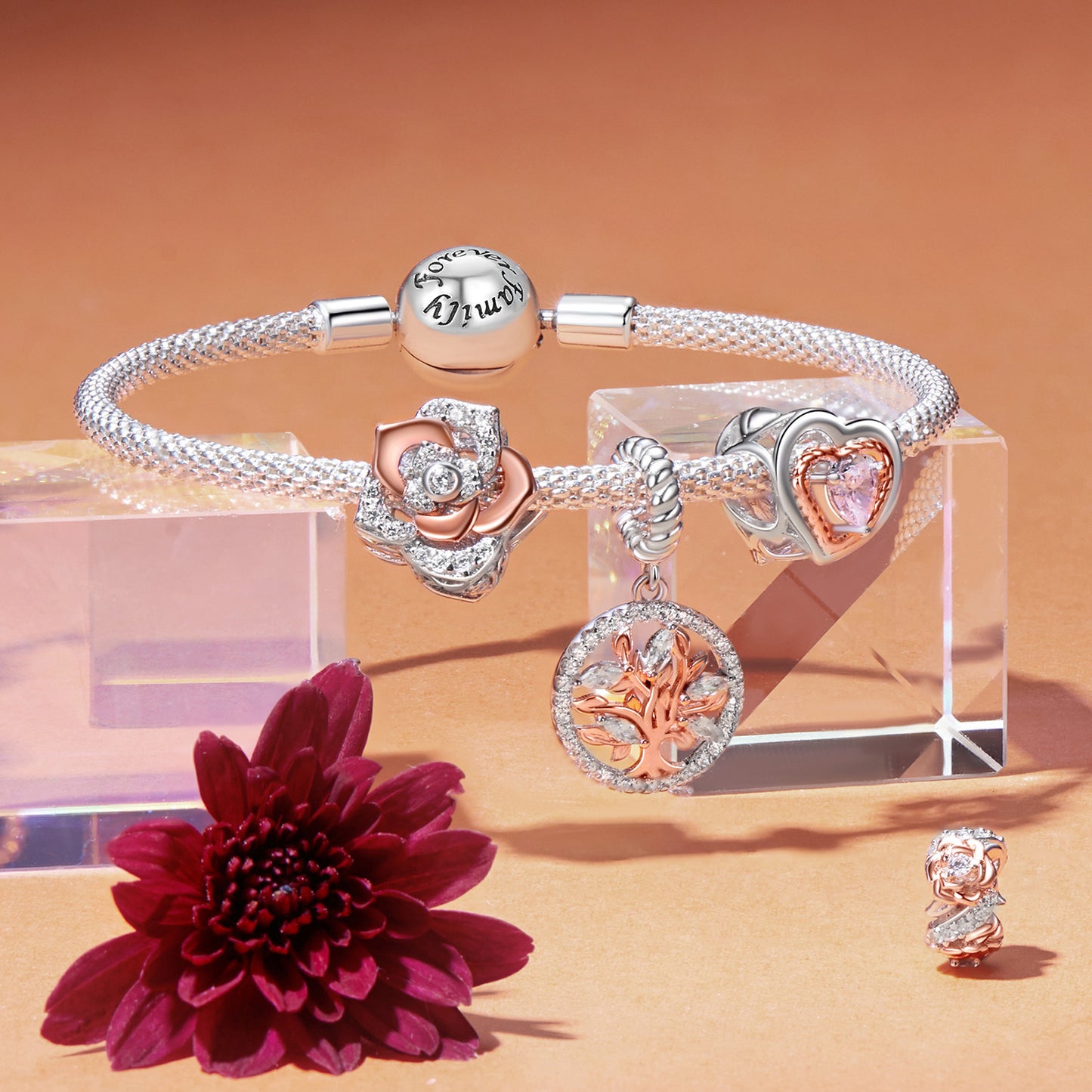 Charm "Albero della Vita Rosé" 🌳💫