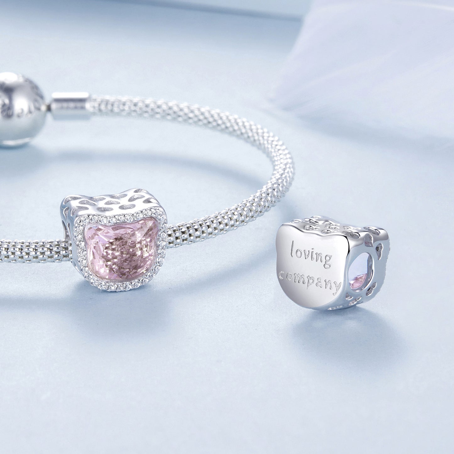 Charm "Gatto di Cristallo" 🐱💗