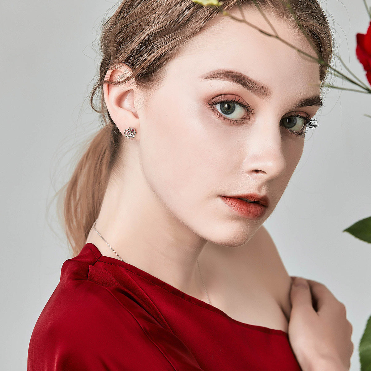 Orecchini "Rosa Intrecciata" 🌹