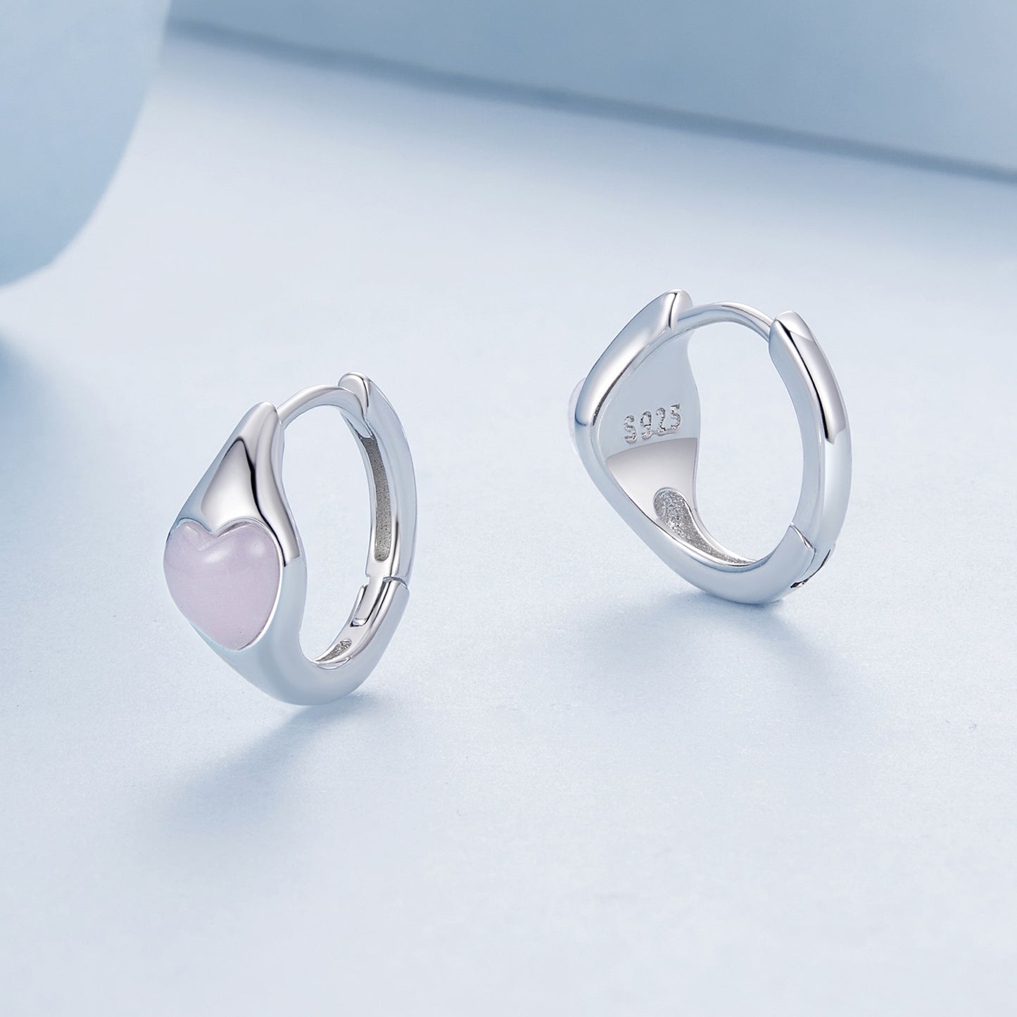 Orecchini "Cuore di Quarzo Rosa" 💗