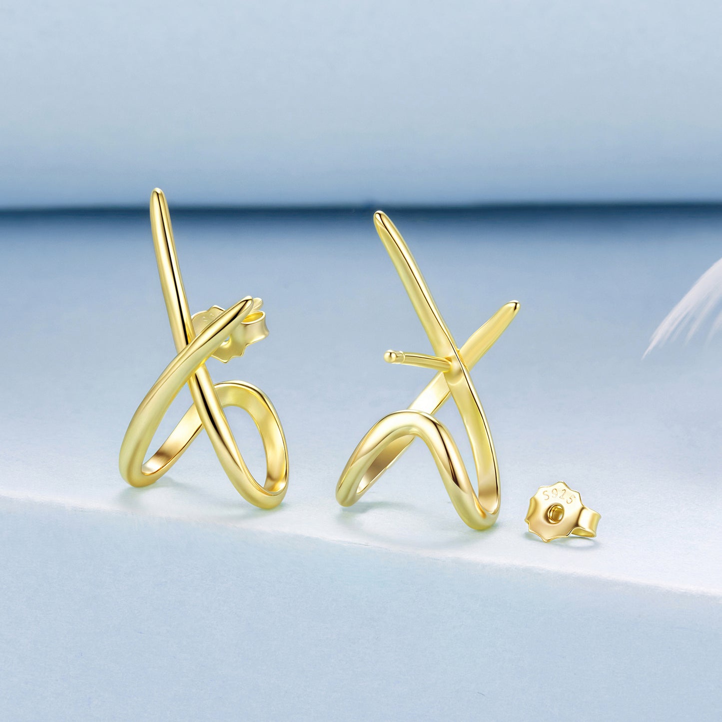 Orecchini "Oro Astratto" 💛