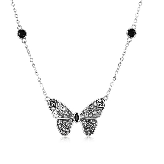 Collana "Farfalla Gotica" 🦋🌑