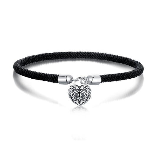 Bracciale "Cuore Nero" 🖤🔐